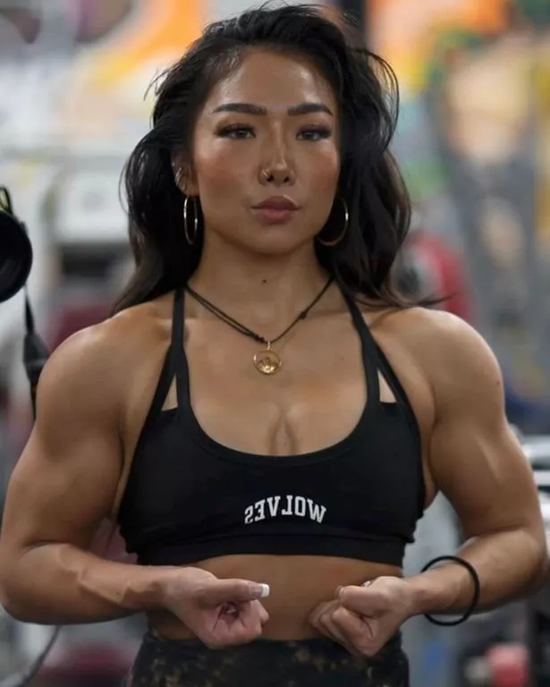 Asian female bodybuilder Stranger breeding
