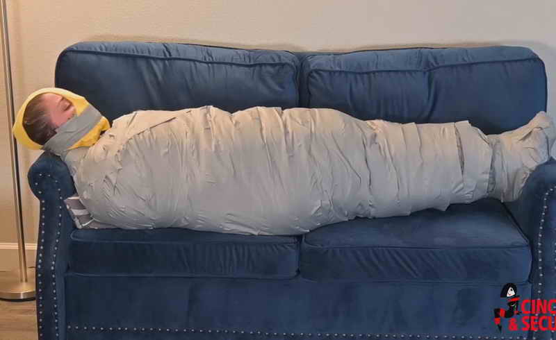 Blanket bondage mummification Xnxx karena