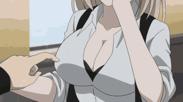 Boob squeeze gifs Uncensored sex scandal