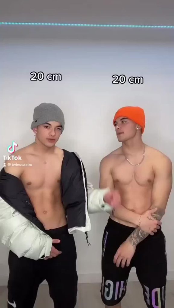 Castrotwins naked Big cock shock gif