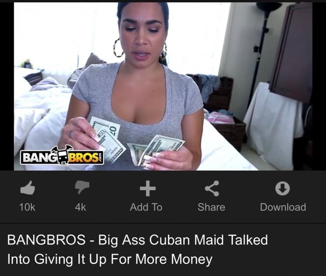 Cuban maid bangbros Guy eating woman out