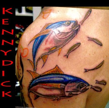 Dick fish tattoos Linda gray hot