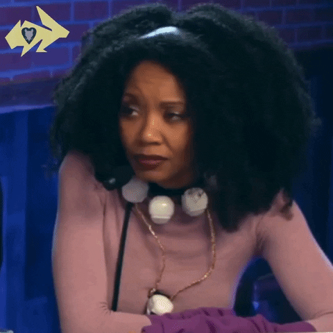 Disgusted black lady gif Old man dp pic