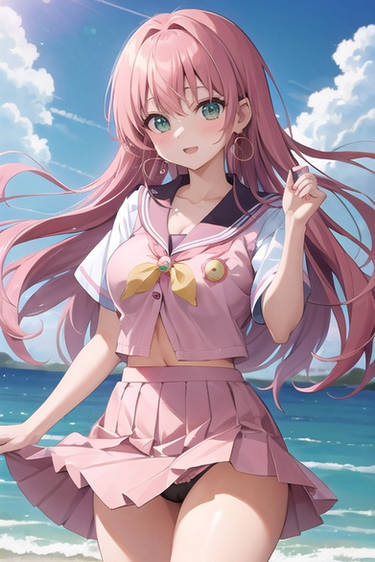 Hentai anime pink hair girl Honeymoon sex images