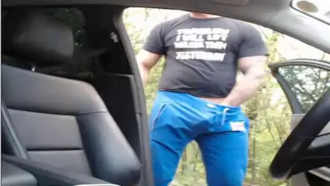 Man pissing in car porn Interracialporntube
