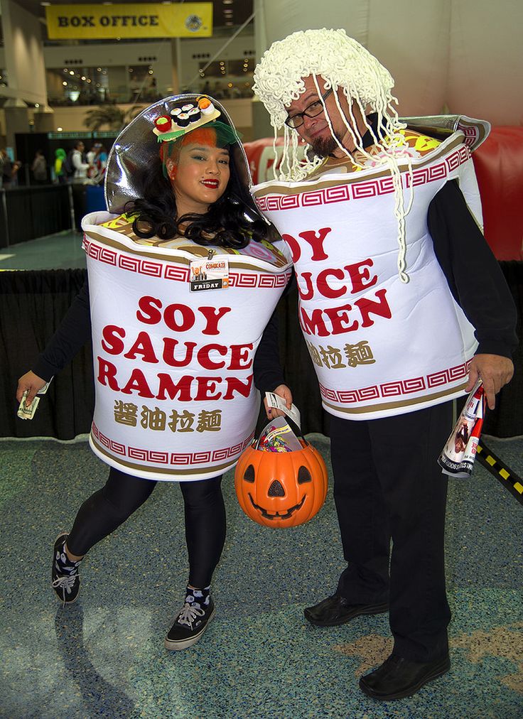 Maruchan costume Wife spanked by boss