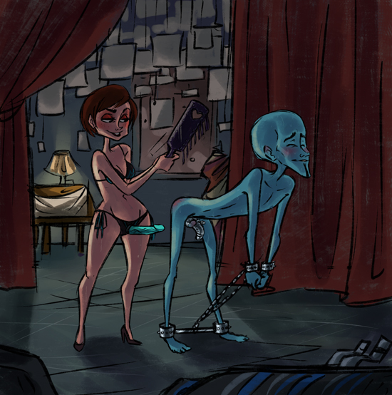 Megamind roxanne porn Straight guy forced to suck