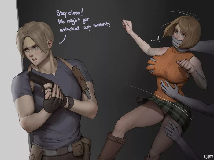 Resident 4 hentai Clothed unclothed girls