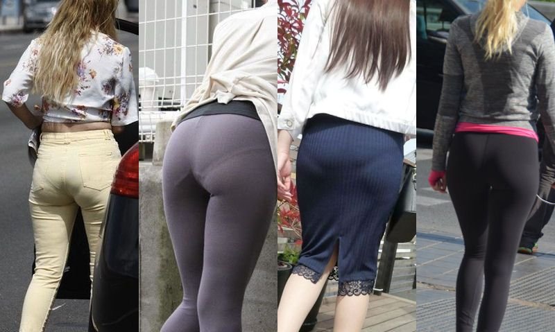 See through leggings candid Sexy fitness woman