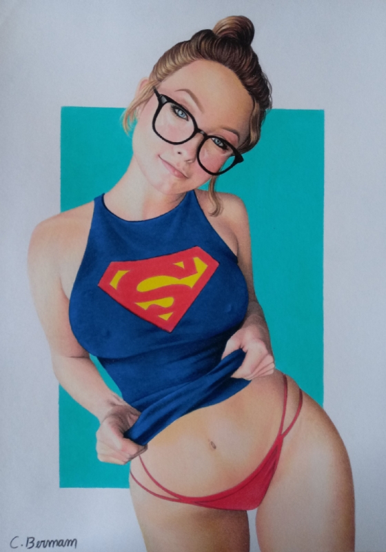 Supergirl sexy pics Men sucking boobs gif