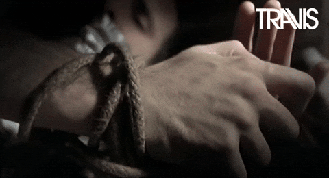Tied on bed gif Caught in self bondage stories