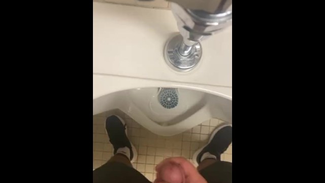Urinal jerk off Kimber james xxx